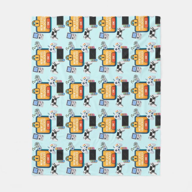 Multi Platform Video Game Fleece Blanket (Front)