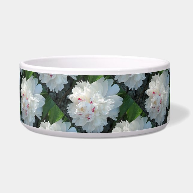 Multi Precious Peony Pet Bowl (Front)