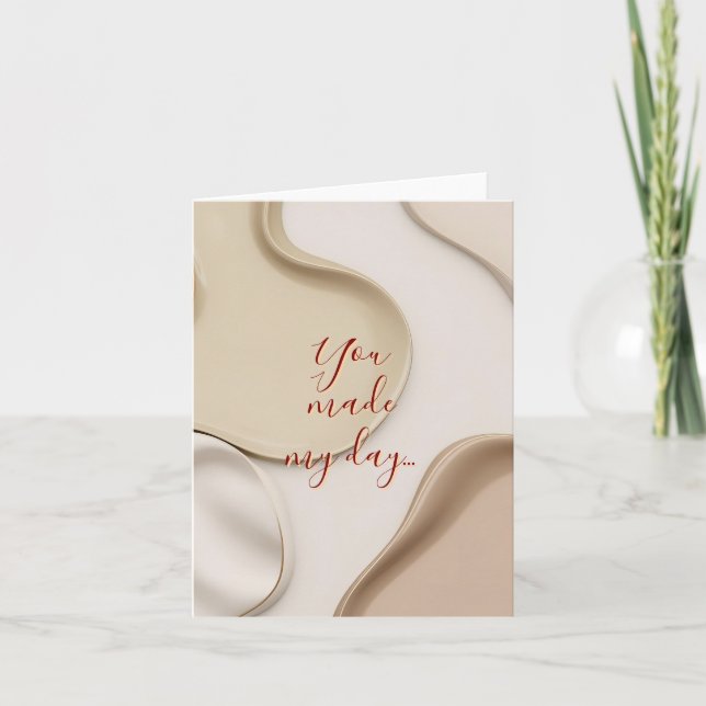 Multi purpose folded card in stylish graphic (Front)