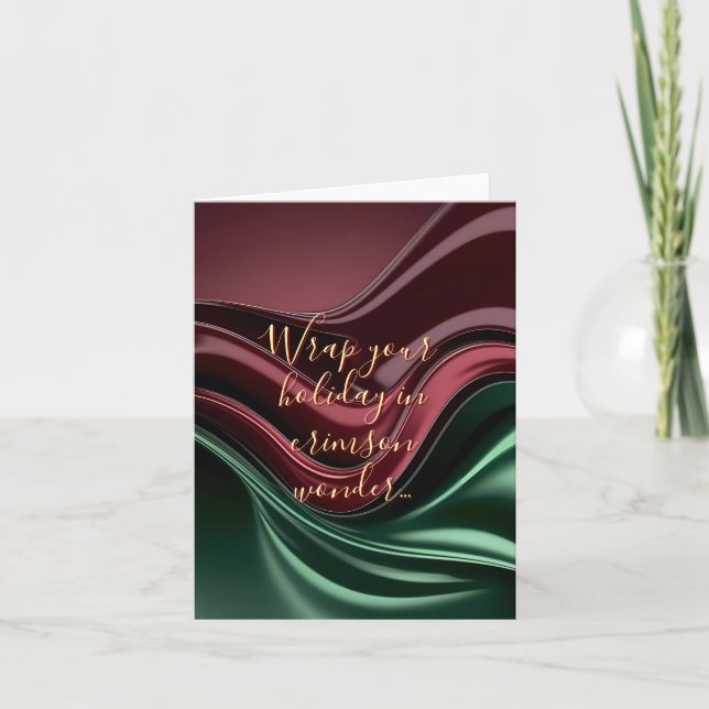 Multi purpose folded card in stylish graphic (Front)