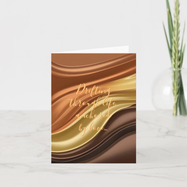 Multi purpose folded card in stylish graphic (Front)