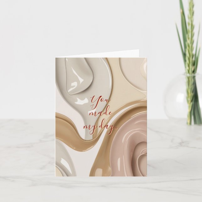 Multi purpose folded card in stylish graphic (Front)