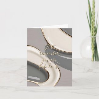 Multi purpose folded card in stylish graphic