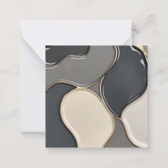 Multi purpose note card in stylish graphic (Front)