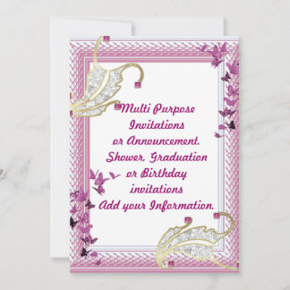 Multi purpose Party Invitation Announcement