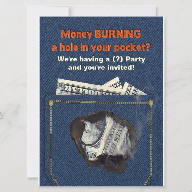 Multi-Purpose Product Party Invitation-Humour Invitation (Front)