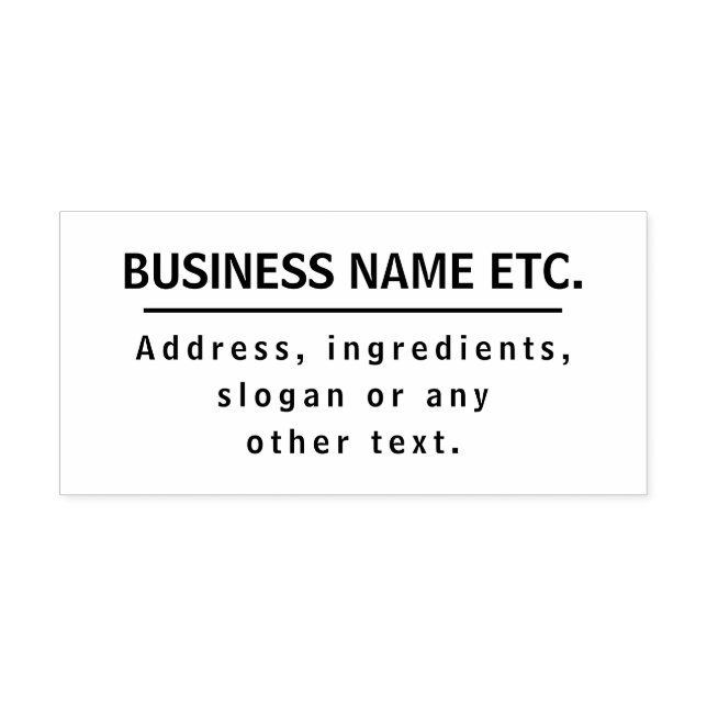 Multi-Purpose Rubber Stamp (Imprint)
