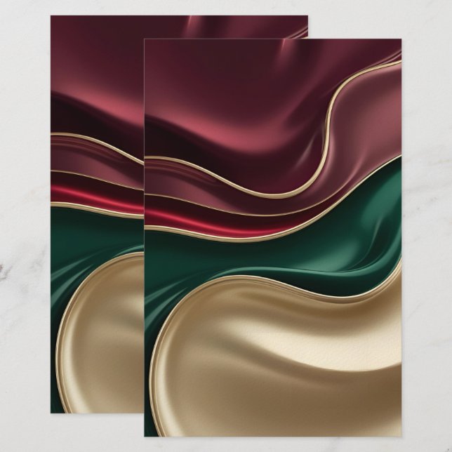 Multi purpose stationery paper in stylish graphic (Front/Back)