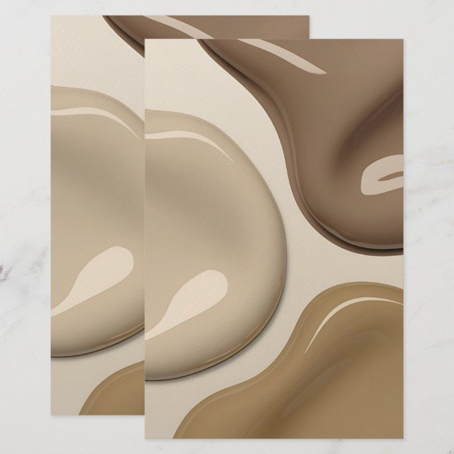 Multi purpose stationery paper in stylish graphic (Front/Back)