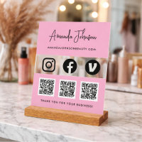 Multi QR code Business Social Media Payment Method