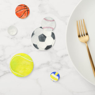 Multi Sport Balls Kid Birthday Party Athletic Fun Confetti