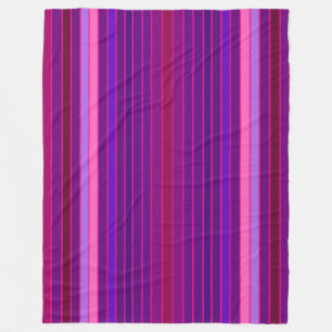 Multi Stripe Fleece Blanket