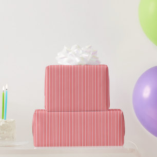 Multi Striped Red Pattern Design Wrapping Paper