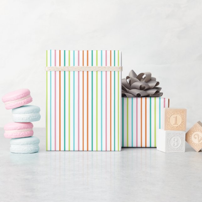 Multi striped wrapping paper (Baby Shower)