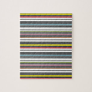 Multi stripes patterned jigsaw puzzle