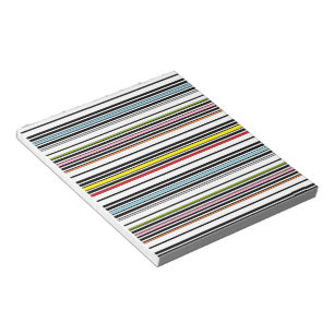 Multi stripes patterned notepad