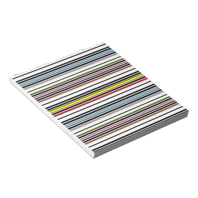 Multi stripes patterned notepad (Angled)