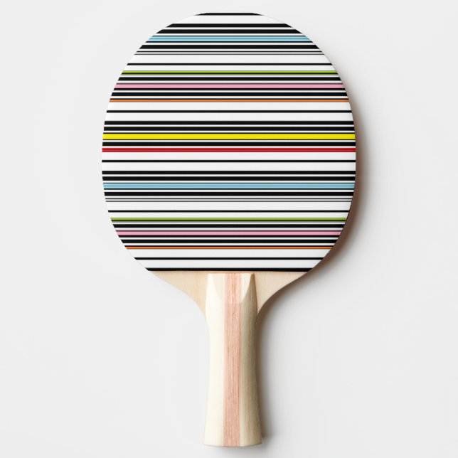 Multi stripes patterned ping pong paddle (Front)