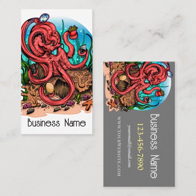 Multi Task Octopus Business Card (Front/Back)