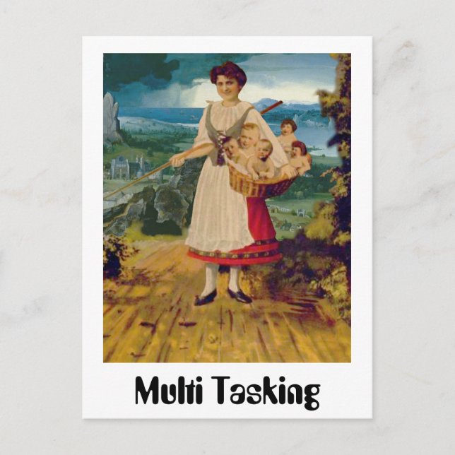 Multi Tasking Postcard (Front)