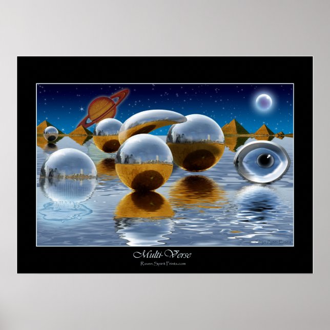 "MULTI-VERSE" Art Poster by Skye Ryan-Evans (Front)