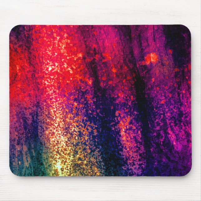 Multi Vibrant Dirty Grunge Mouse Mat (Front)