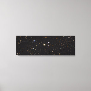 Multi-Wavelength Galaxies Panorama   Hubble & JWST Canvas Print