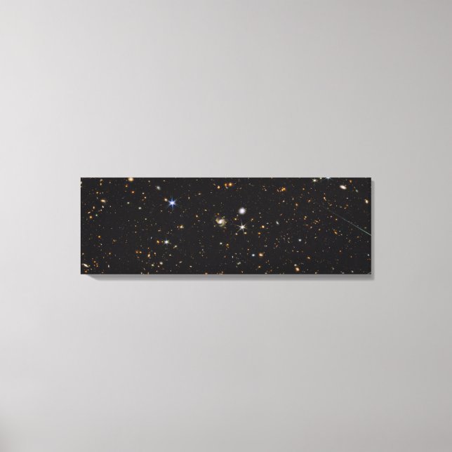 Multi-Wavelength Galaxies Panorama | Hubble & JWST Canvas Print (Front)