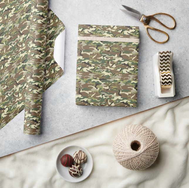 Multicam Tactical Camouflage Pattern Wrapping Paper (Crafts)