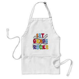 Multicolor 1st Grade Rocks Tshirts and Gifts Standard Apron