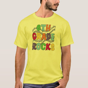 Multicolor 6th Grade Rocks Tshirts and Gifts
