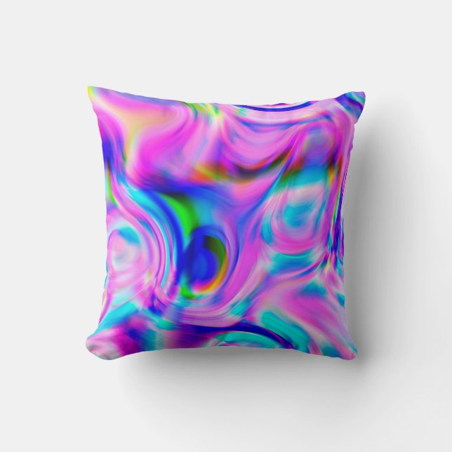 Multicolor abstract background. Colorful pattern. Cushion (Front)