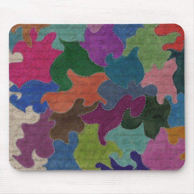 Multicolor abstract doodle mouse mat (Front)