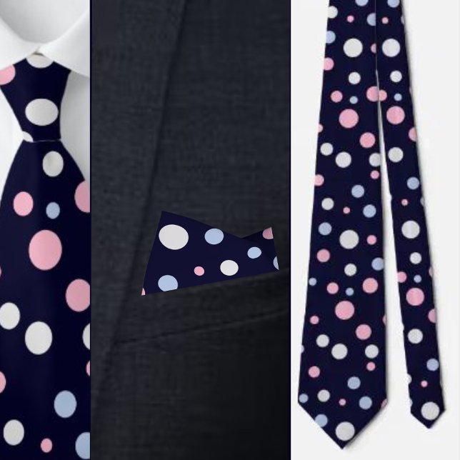 Multicolor Abstract Dots Pattern          Tie (Creator Uploaded)