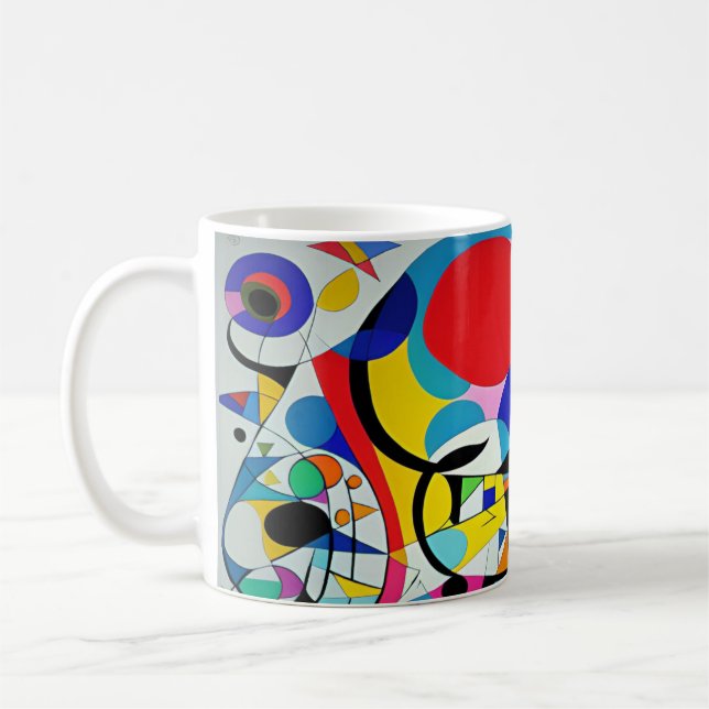Multicolor Abstract Modern Art Design 011 Coffee Mug (Left)