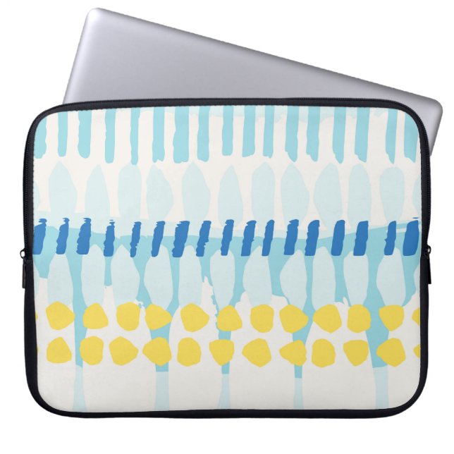 Multicolor Abstract Painted Seamless Background Laptop Sleeve (Front)