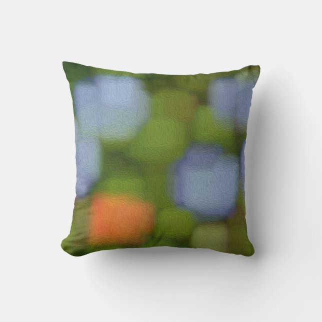 Multicolor Abstract Painting Cushion (Front)