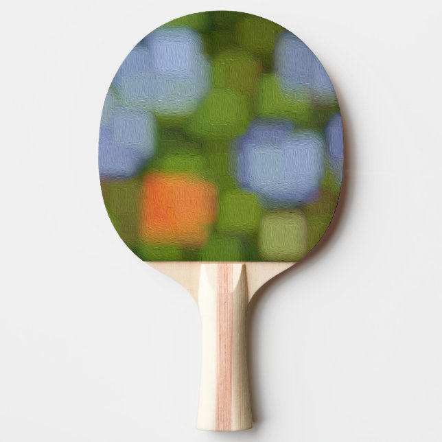 Multicolor Abstract Painting Ping Pong Paddle (Front)