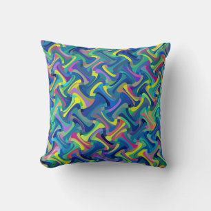 Multicolor Abstract Pattern Cushion