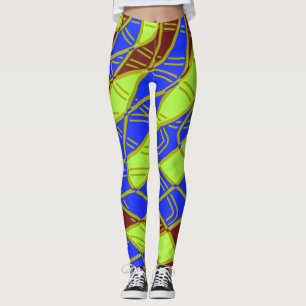 Multicolor abstract pattern "Ratti_Creative_Arts" Leggings
