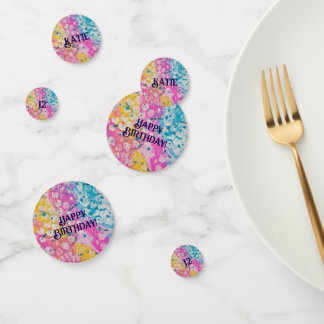 Multicolor Abstract Print Confetti