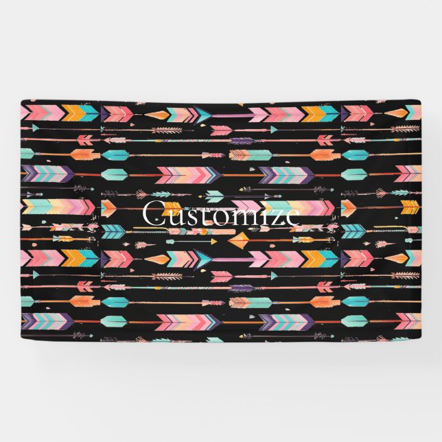 Multicolor Arrow Pattern Thunder_Cove Banner (Horizontal)