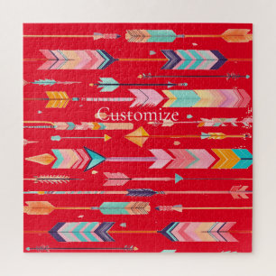 Multicolor Arrow Pattern Thunder_Cove Jigsaw Puzzle
