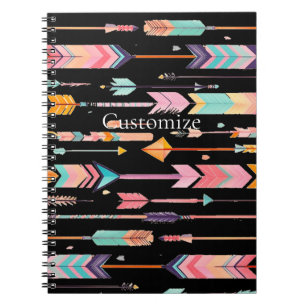 Multicolor Arrow Pattern Thunder_Cove Notebook