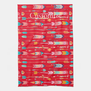 Multicolor Arrow Pattern Thunder_Cove Tea Towel