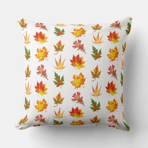 Multicolor Autumn Leaves Cushion