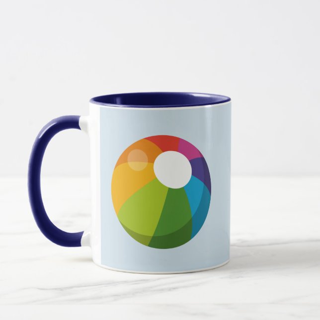 Multicolor Beach Ball Mug (Left)