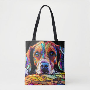 Multicolor Beagle Dog 178 Tote Bag