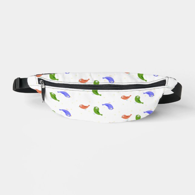 Multicolor birds bum bags (Front)