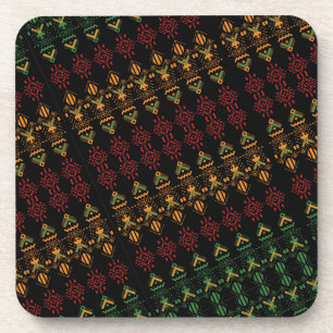 Multicolor Black History Month Geography Coaster